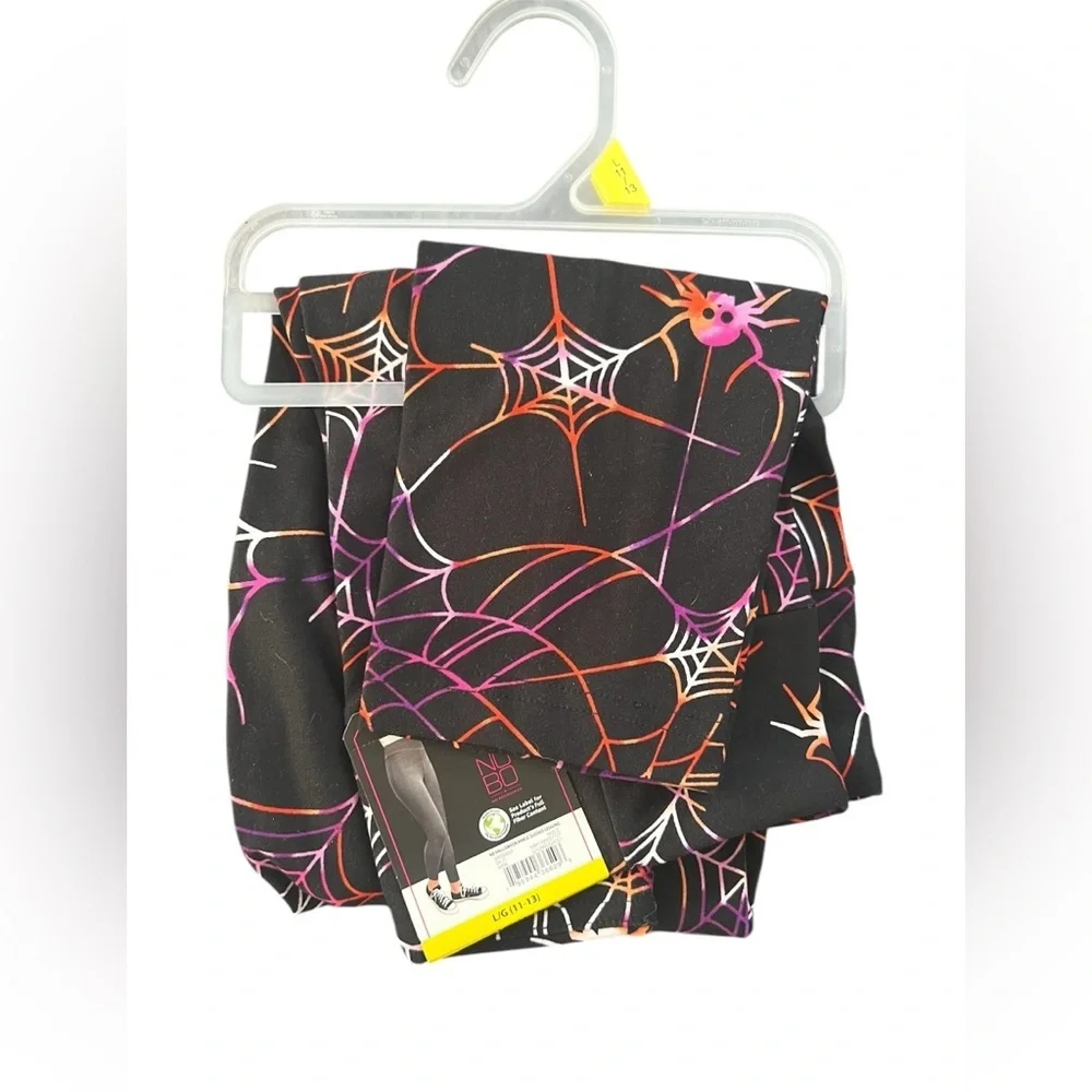 No Boundaries Spiderweb Ankle-Length Halloween Leggings L (11-13) Juniors - Picture 1 of 2